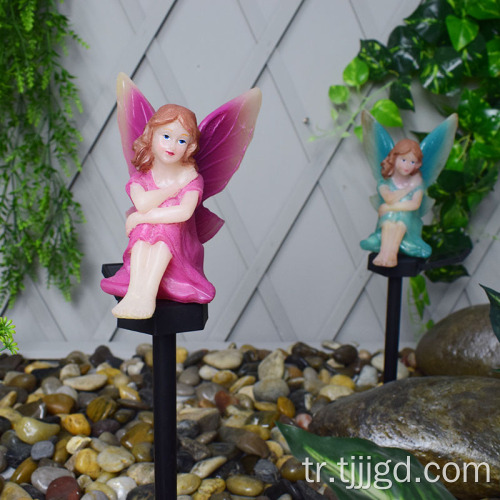 Emaye Çiçek Peri Avlu Işığı